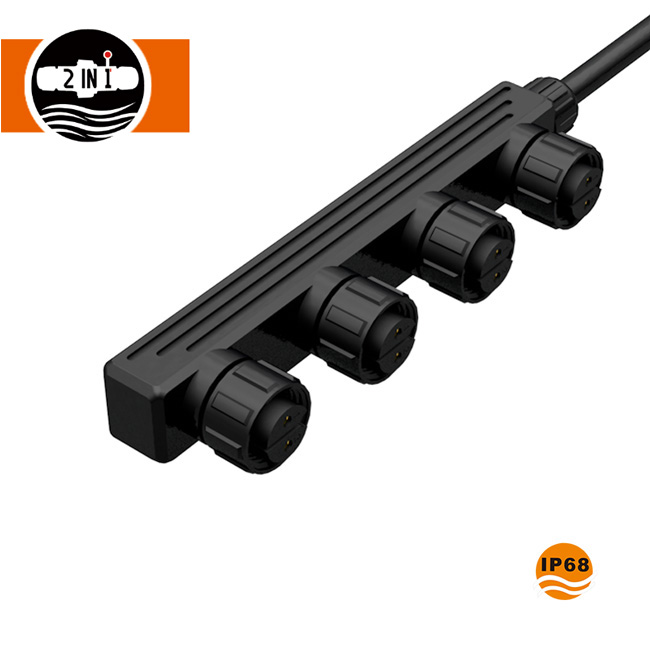 F-Form Multiply Output M19 3-poliger wasserdichter Stecker