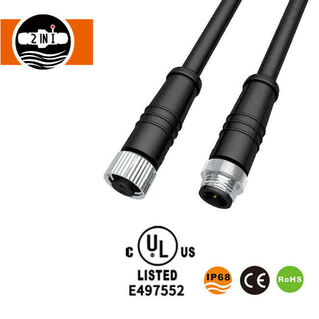 M12 wasserdichter elektrischer Kabelstecker