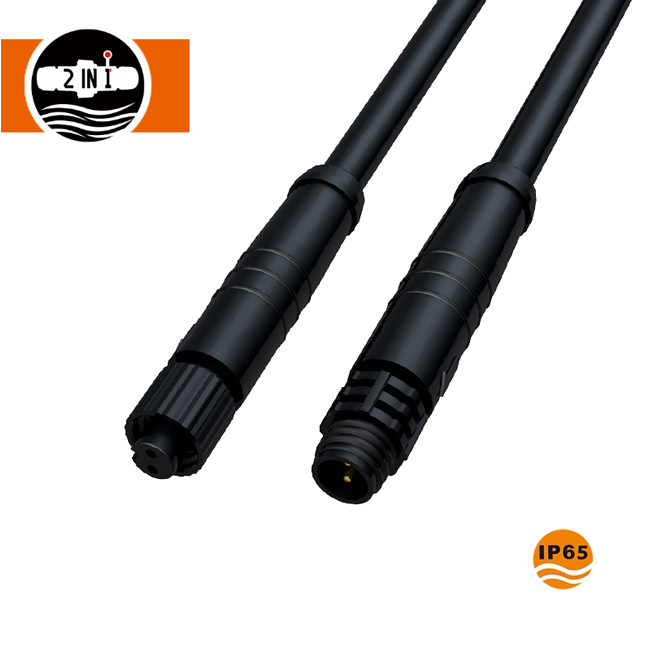 M6 2-poliger wasserdichter Stecker